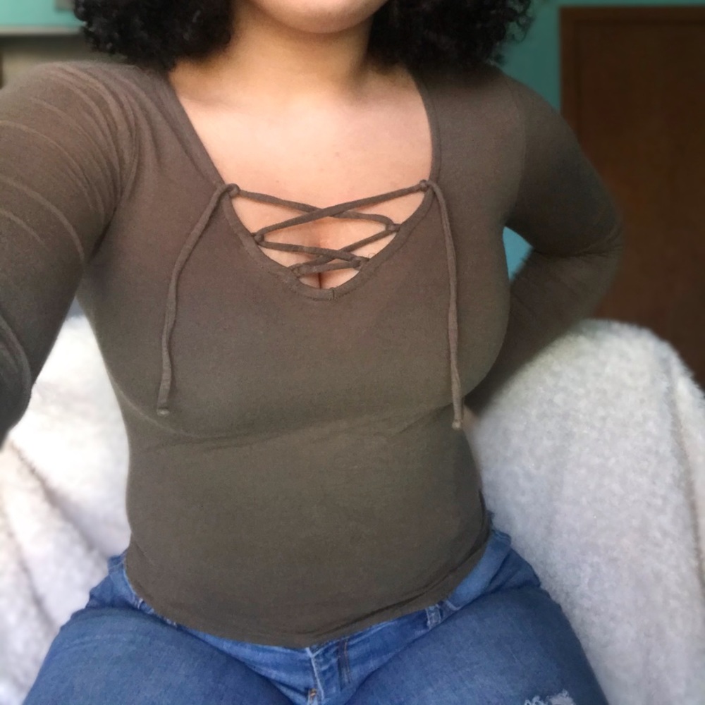 Lace Up Top
